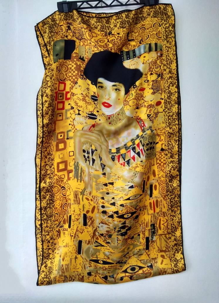 Шелковый шарф палантин, Густав Климта «Портрет Адели Блох-Бауэр I»