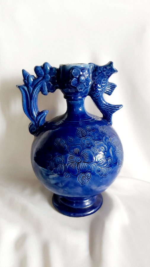 Кувшин майолика керамика ваза керамическая винтажная