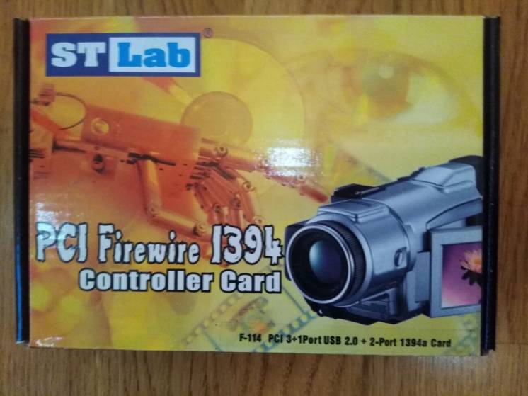 Плата PCI Firewire 1394 Controller card ST Lab