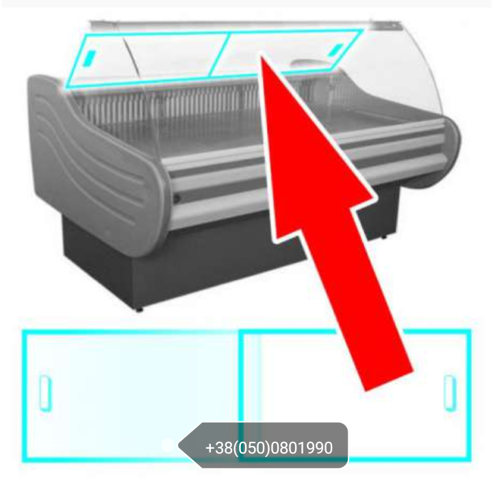 Оргскло вітрини дверцята холодильника Lira до Cold шторки  2мм 3мм 4мм