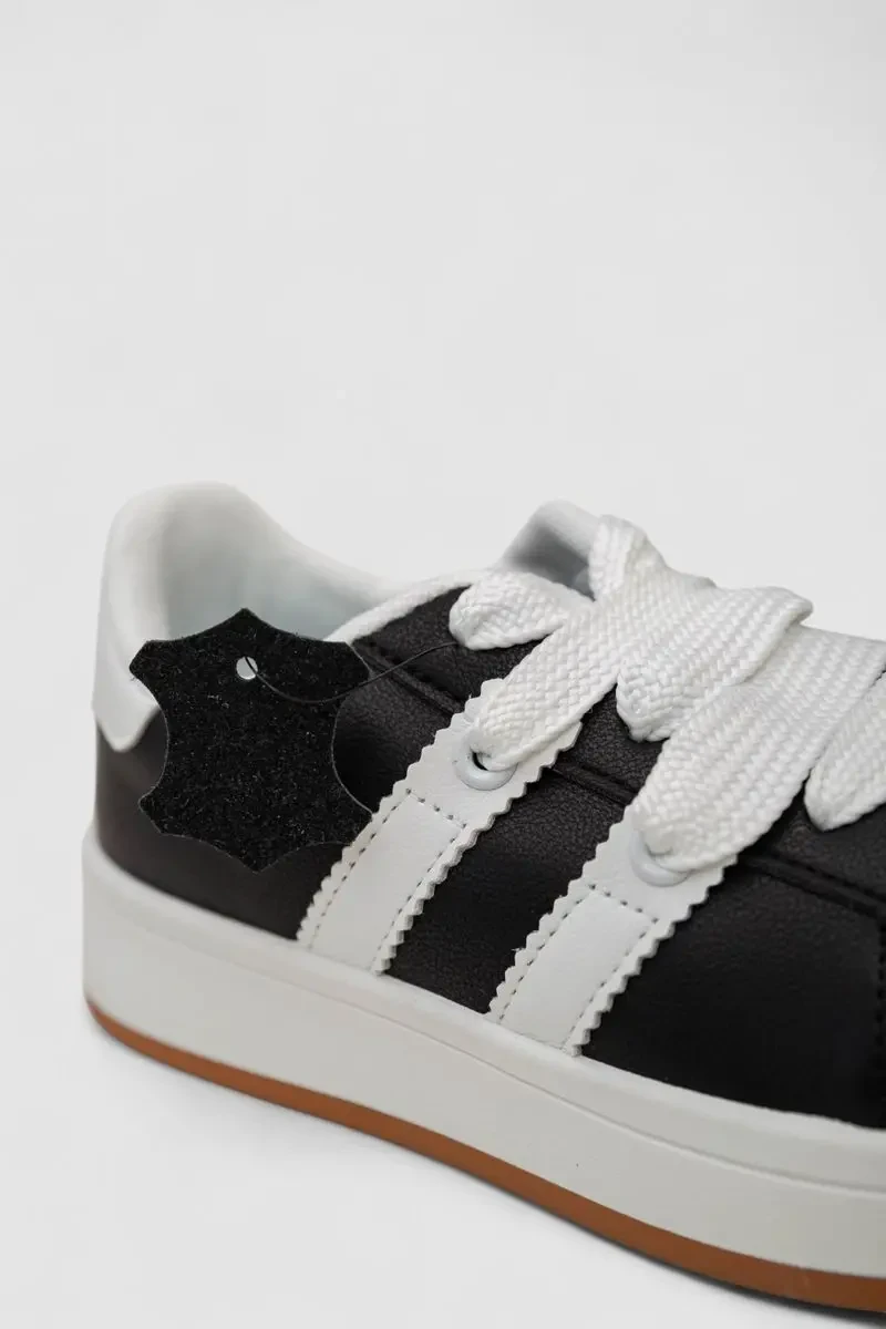 Кросівки жіночі шкіра, колір чорно-білий, 248RJH900-3 6