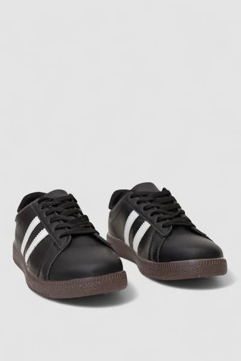 Кросівки жіночі шкіра, колір чорно-білий, 248RL2420-2 3