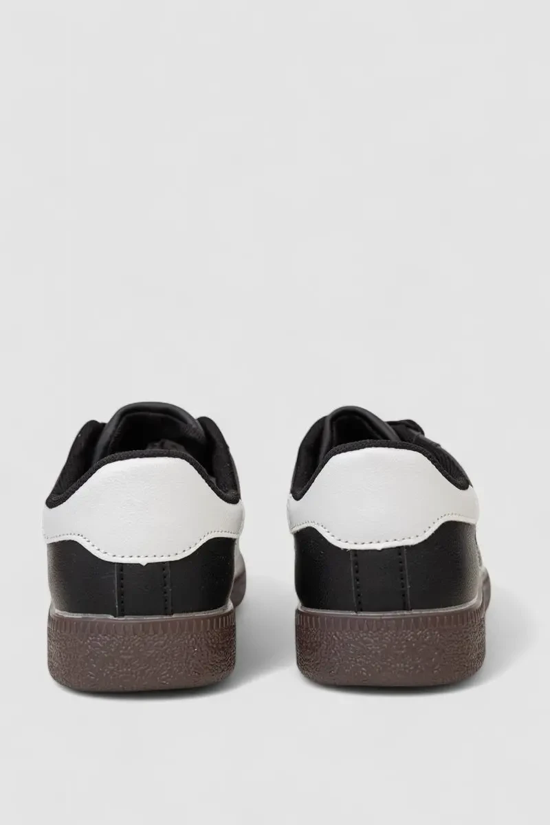 Кросівки жіночі шкіра, колір чорно-білий, 248RL2420-2 4