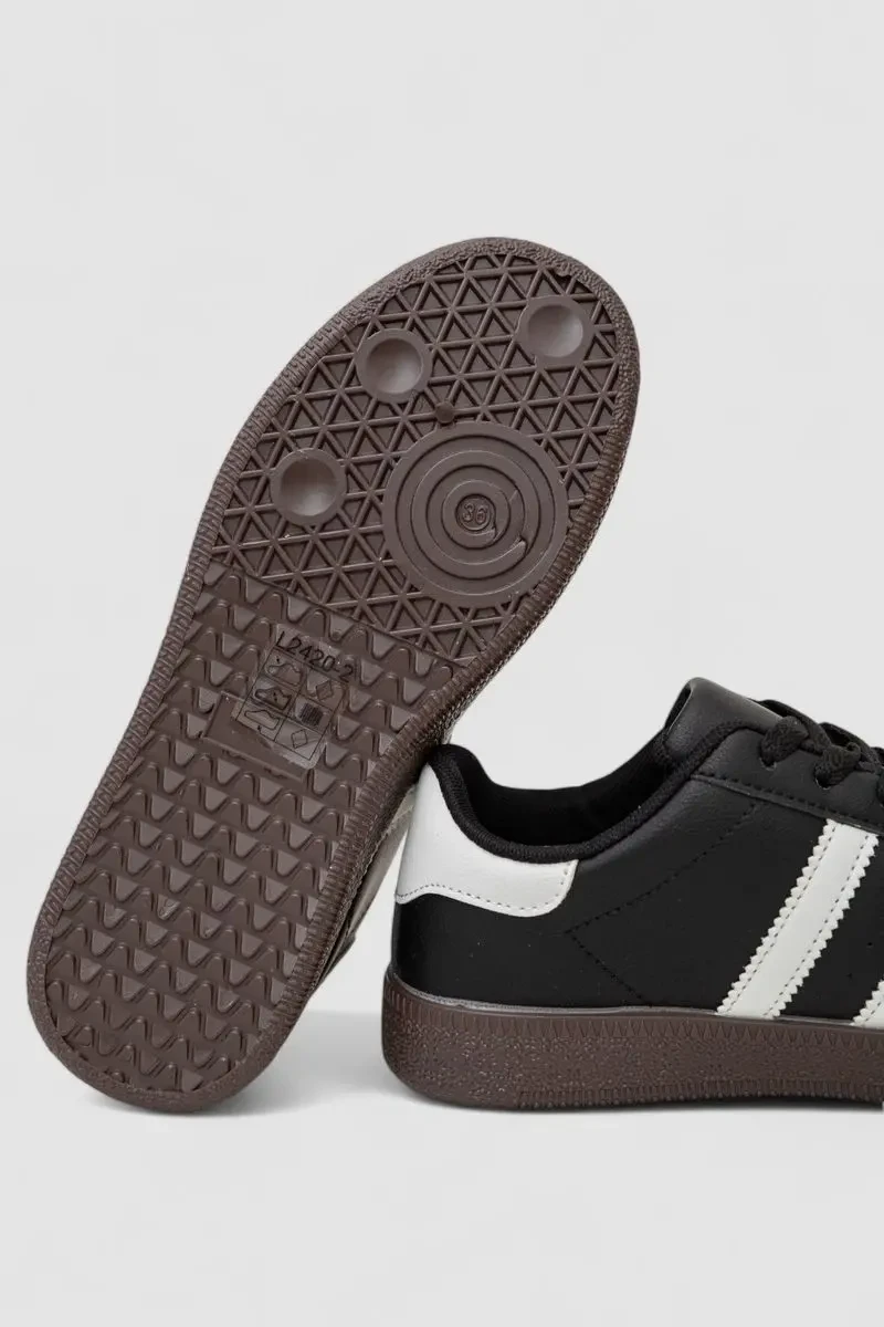 Кросівки жіночі шкіра, колір чорно-білий, 248RL2420-2 5