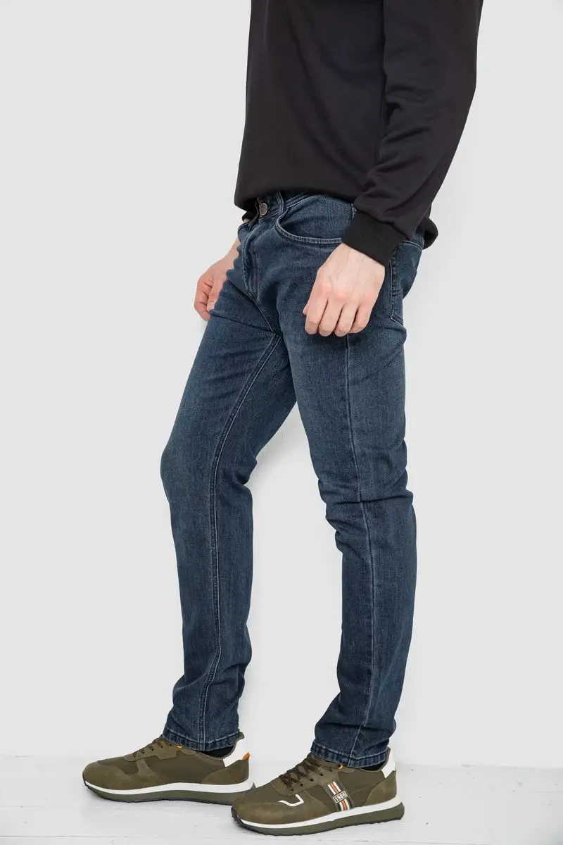 Джинси чоловічі демісезонні, колір темно-синій, 243R8689-3 3