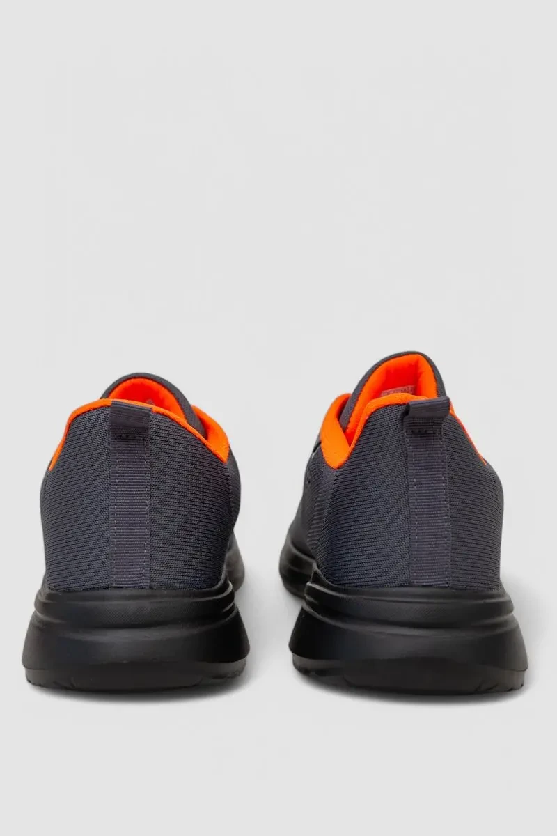 Кросівки чоловічі демісезонні, колір сіро-помаранчевий, 244RF717 4