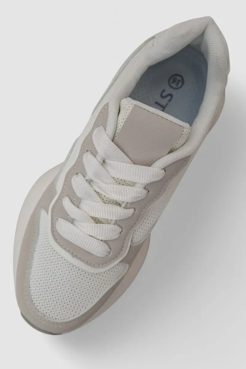 Кросівки жіночі, колір біло-сірий, 248RXM110 2