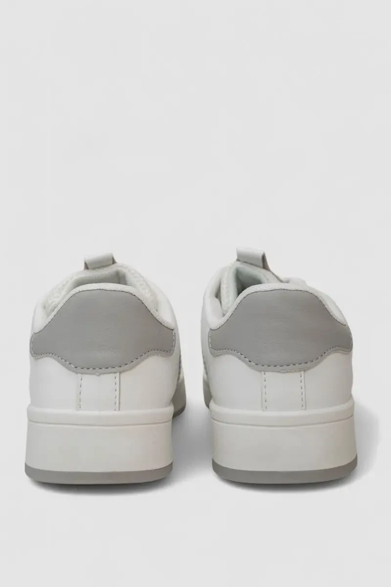 Кросівки жіночі шкіра, колір біло-сірий, 248RJH900-11 4