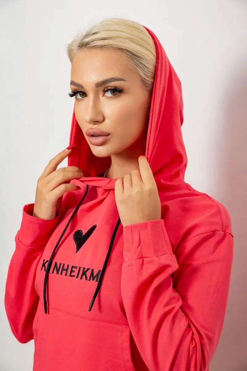 Спортивний костюм жіночий двонитка, колір кораловий, 214R1419-007 5