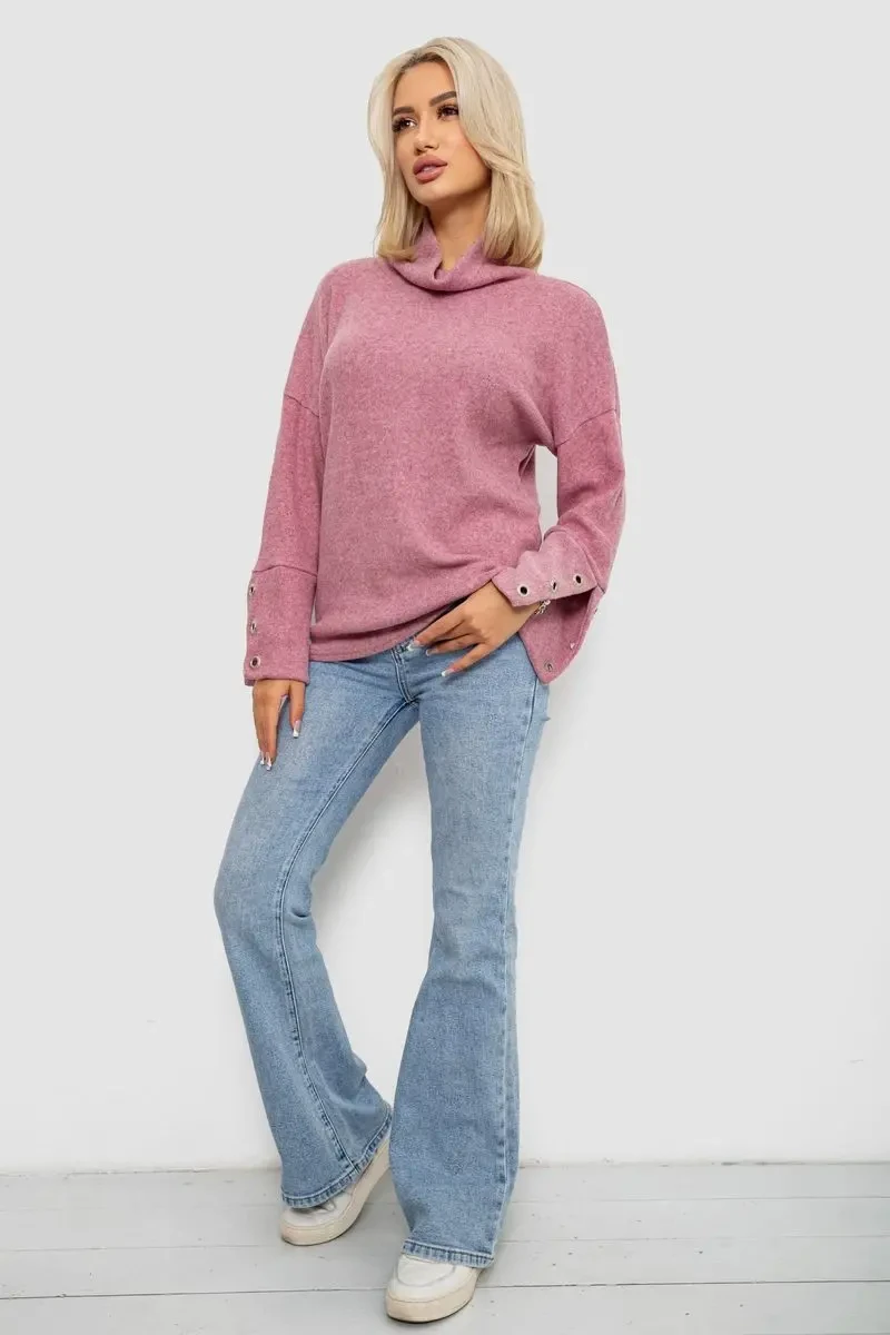 Гольф жіночий, колір пудровий, 257R111-1 2