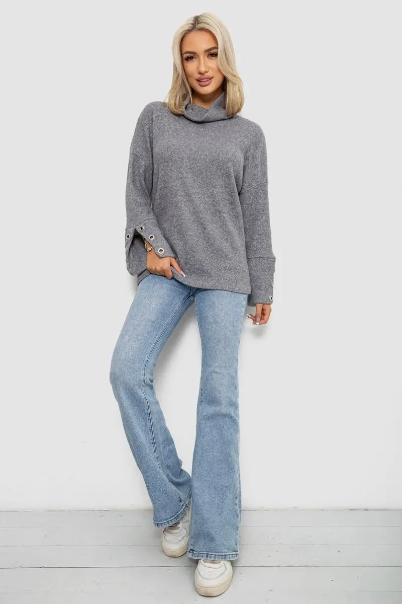 Гольф жіночий, колір світло-сірий, 257R111-1 2