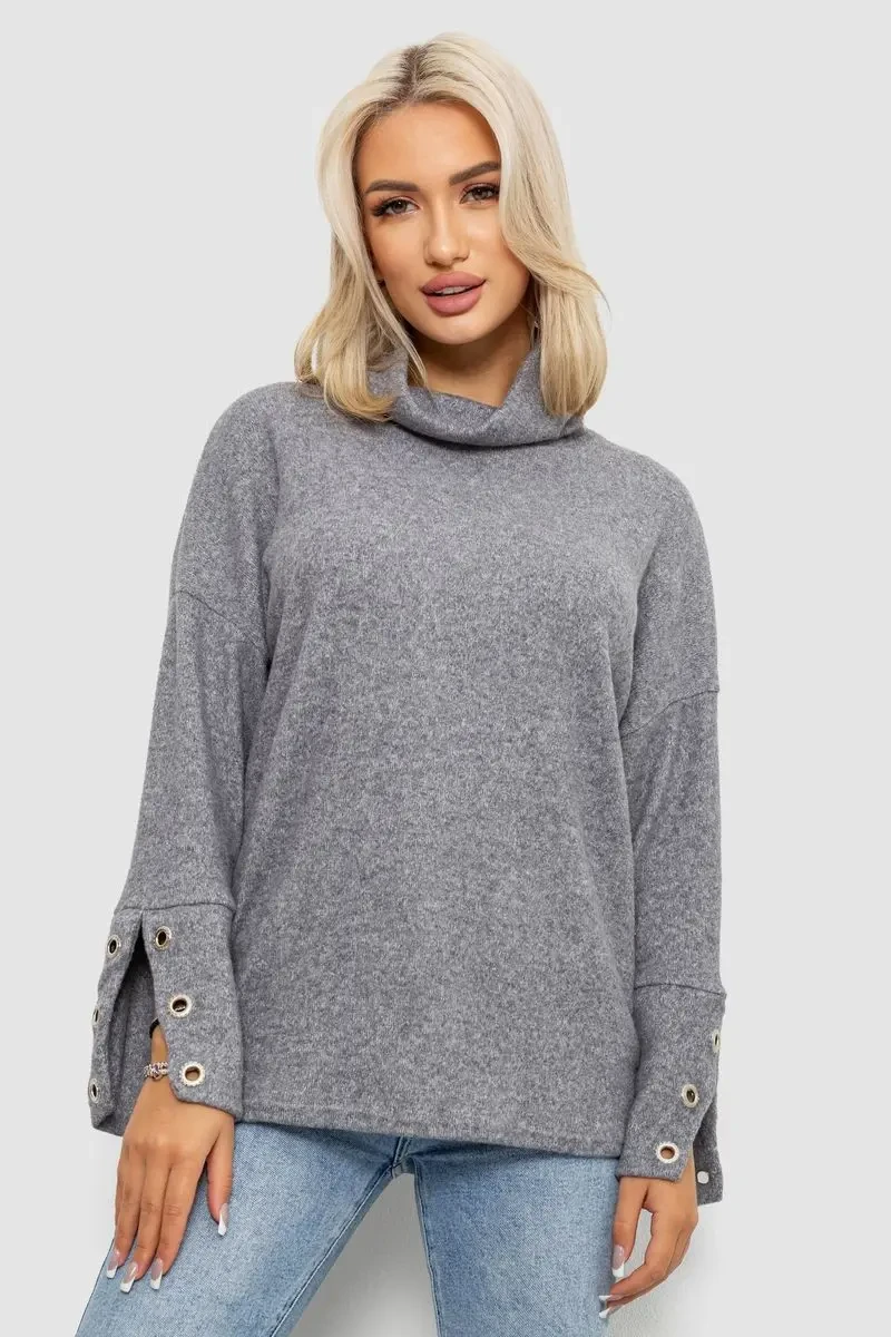 Гольф жіночий, колір світло-сірий, 257R111-1