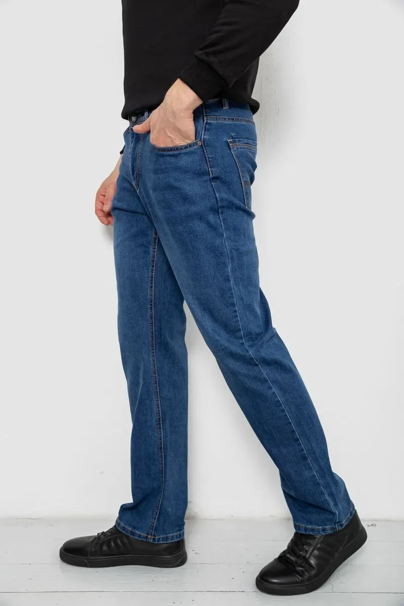 Джинси чоловічі прямого крою, колір синій, 244R9909 3
