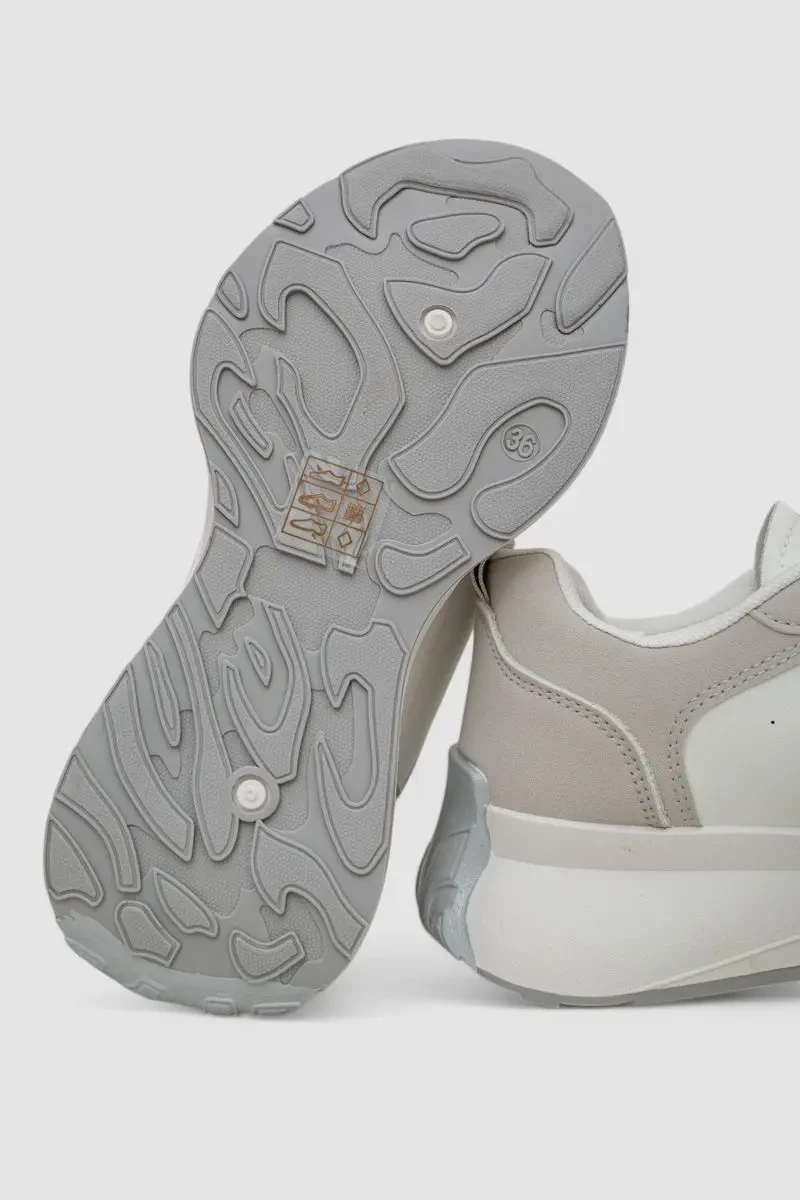 Кросівки жіночі, колір біло-сірий, 248RXM60 5