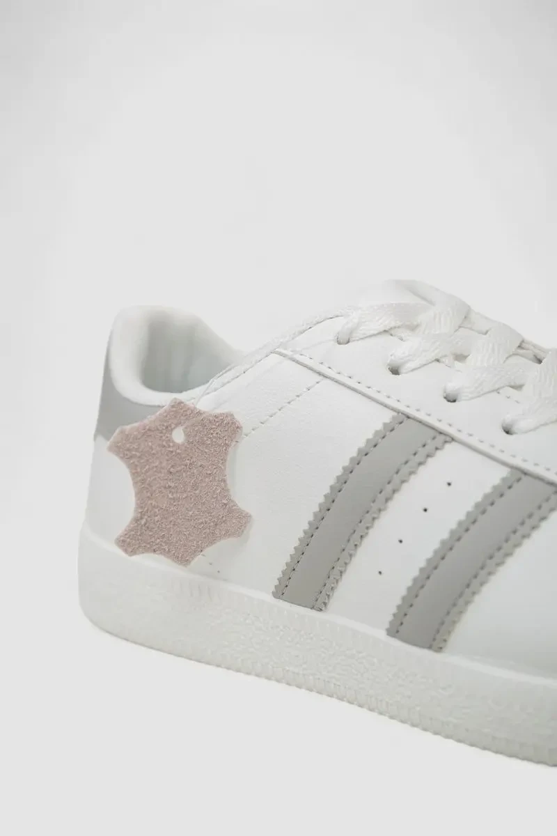 Кросівки жіночі шкіра, колір біло-сірий, 248RL2420-4 6