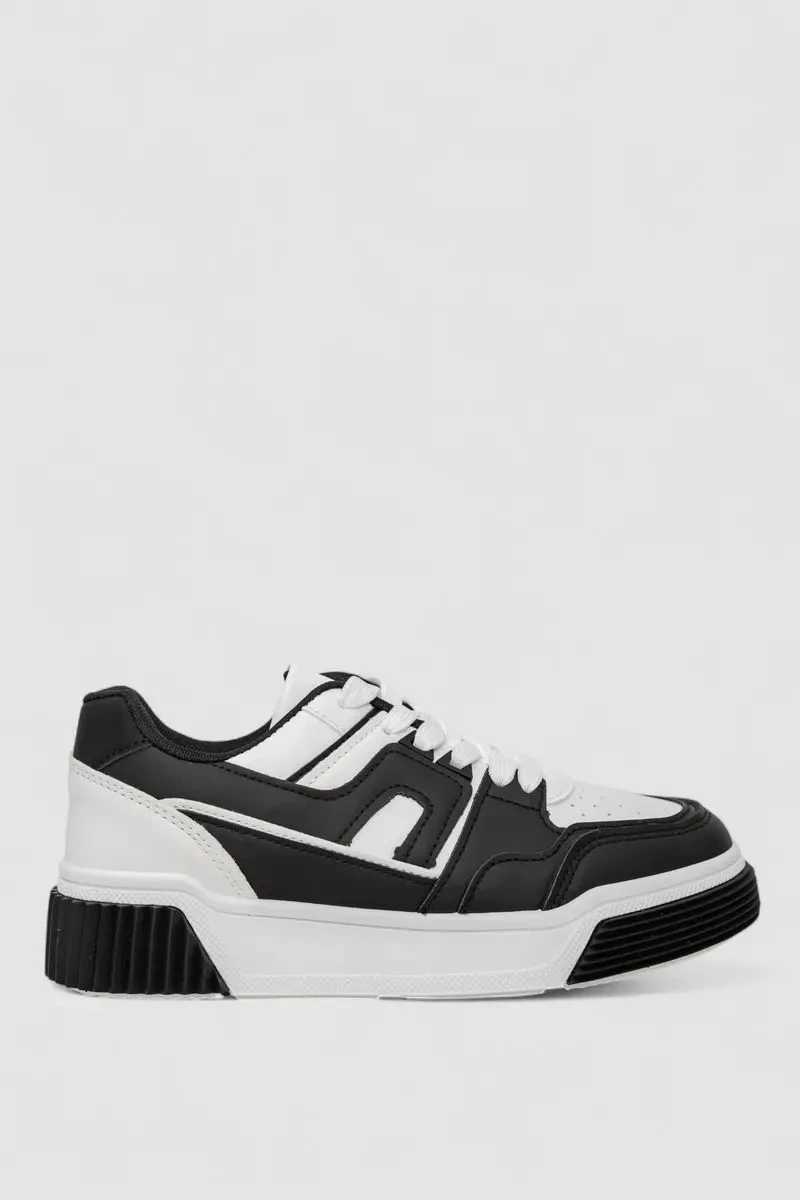 Кросівки жіночі, колір чорно-білий, 256RCB008