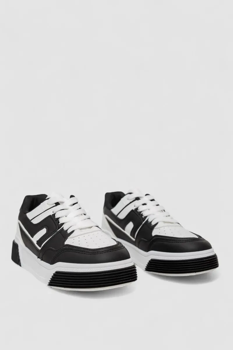 Кросівки жіночі, колір чорно-білий, 256RCB008 3