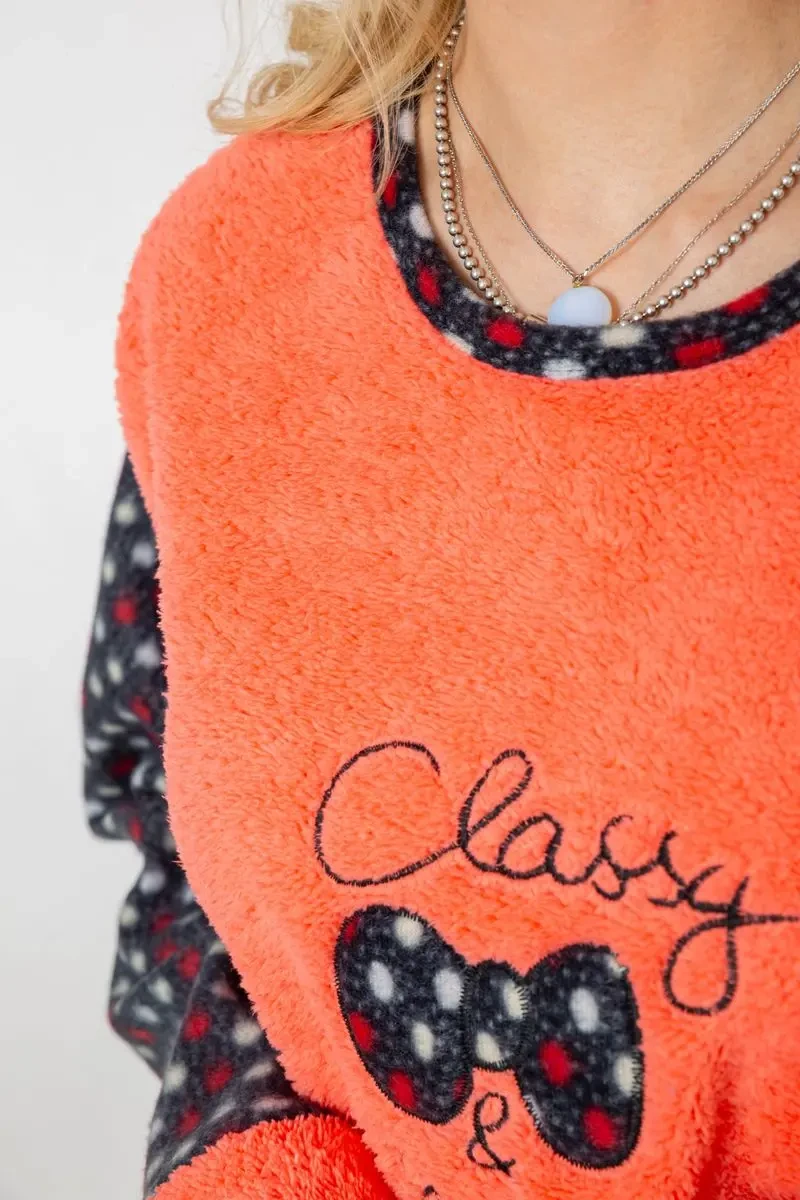 Піжама жіноча махра, колір коралово-синій, 238R58430 5