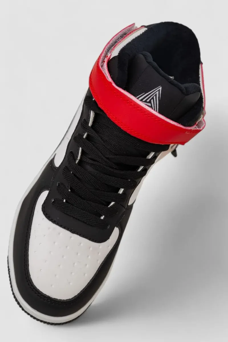 Кросівки чоловічі зимові на хутрі, колір біло-червоний, 248RH1020 2