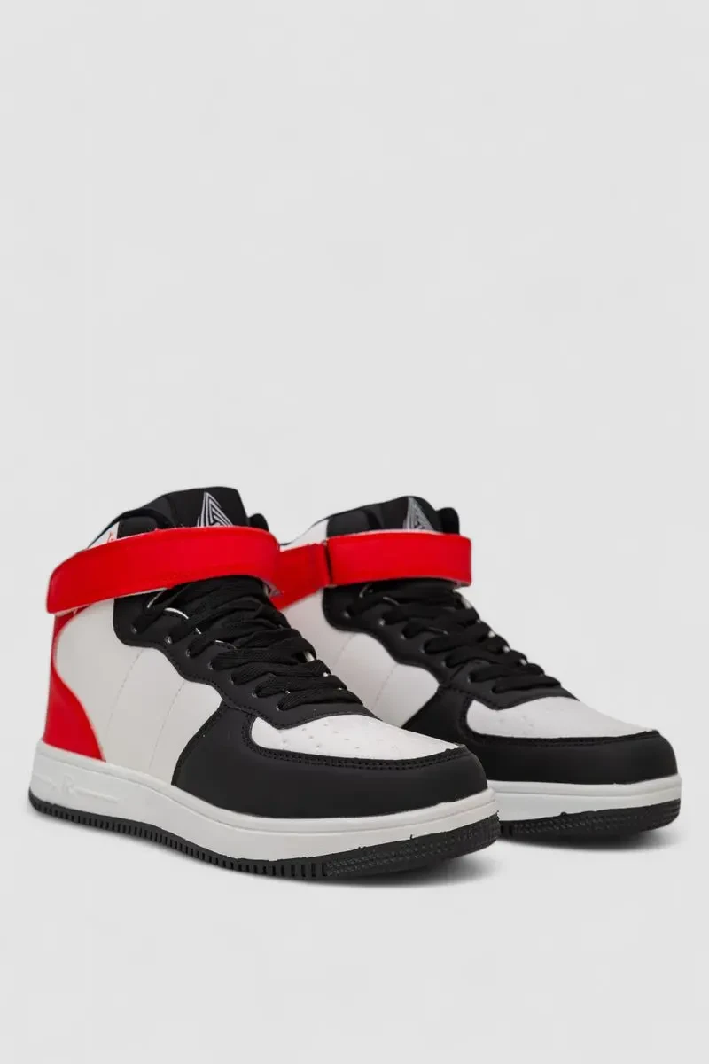 Кросівки чоловічі зимові на хутрі, колір біло-червоний, 248RH1020 3