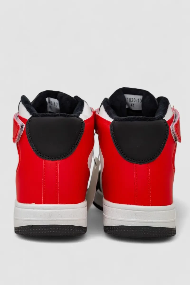 Кросівки чоловічі зимові на хутрі, колір біло-червоний, 248RH1020 4