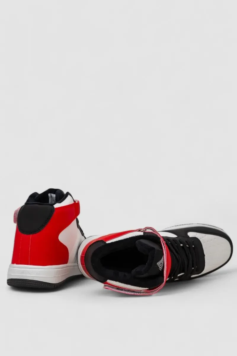 Кросівки чоловічі зимові на хутрі, колір біло-червоний, 248RH1020 5