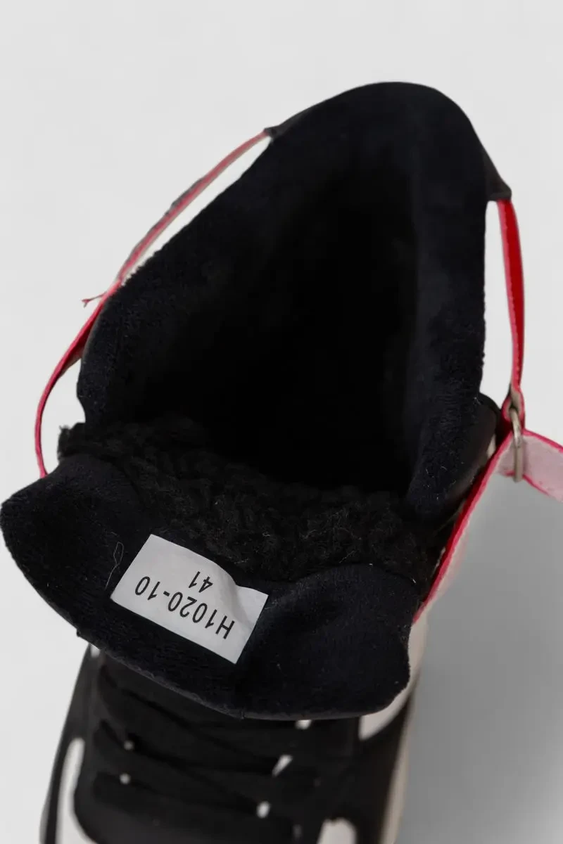 Кросівки чоловічі зимові на хутрі, колір біло-червоний, 248RH1020 6