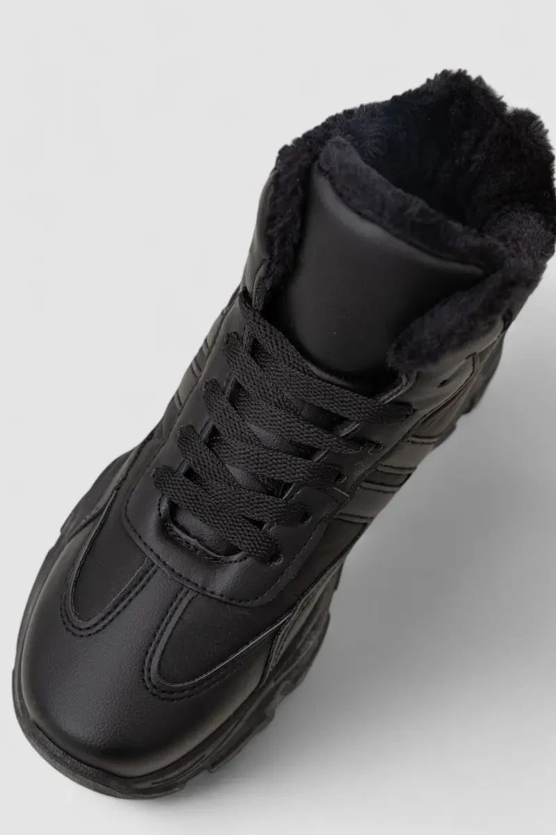 Черевики зимові жіночі на хутрі 248RDM09-1, колір Чорний 2