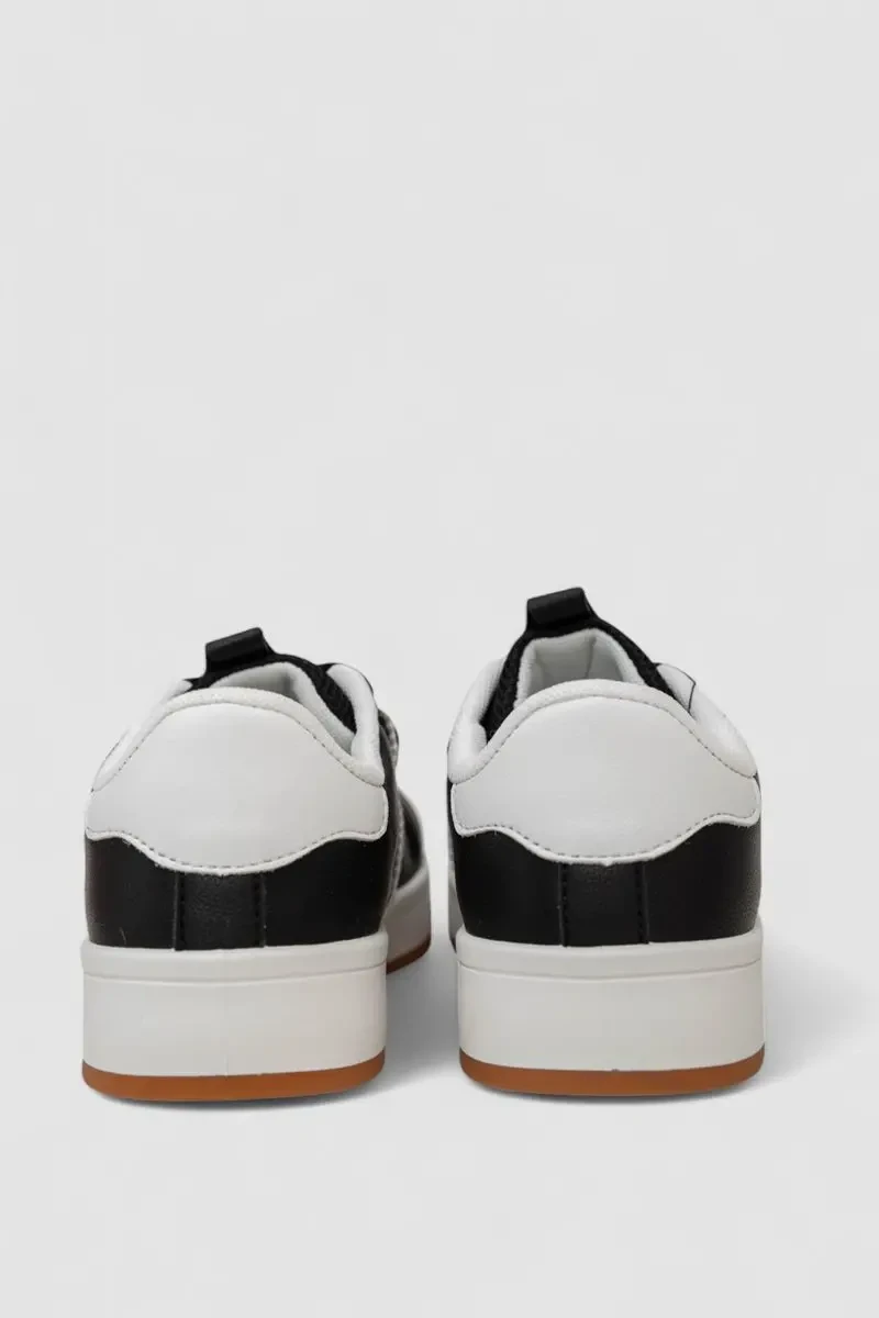 Кросівки жіночі шкіра, колір чорно-білий, 248RJH900-5 4