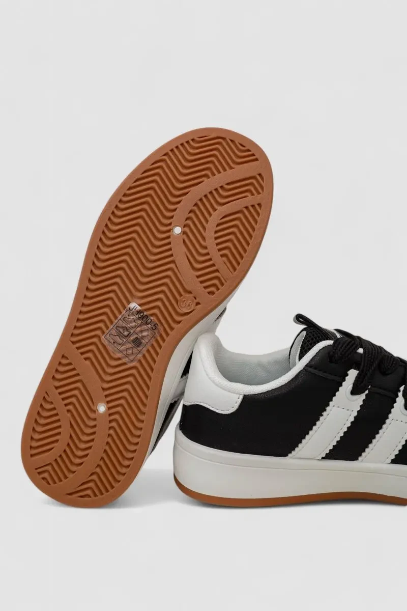 Кросівки жіночі шкіра, колір чорно-білий, 248RJH900-5 5