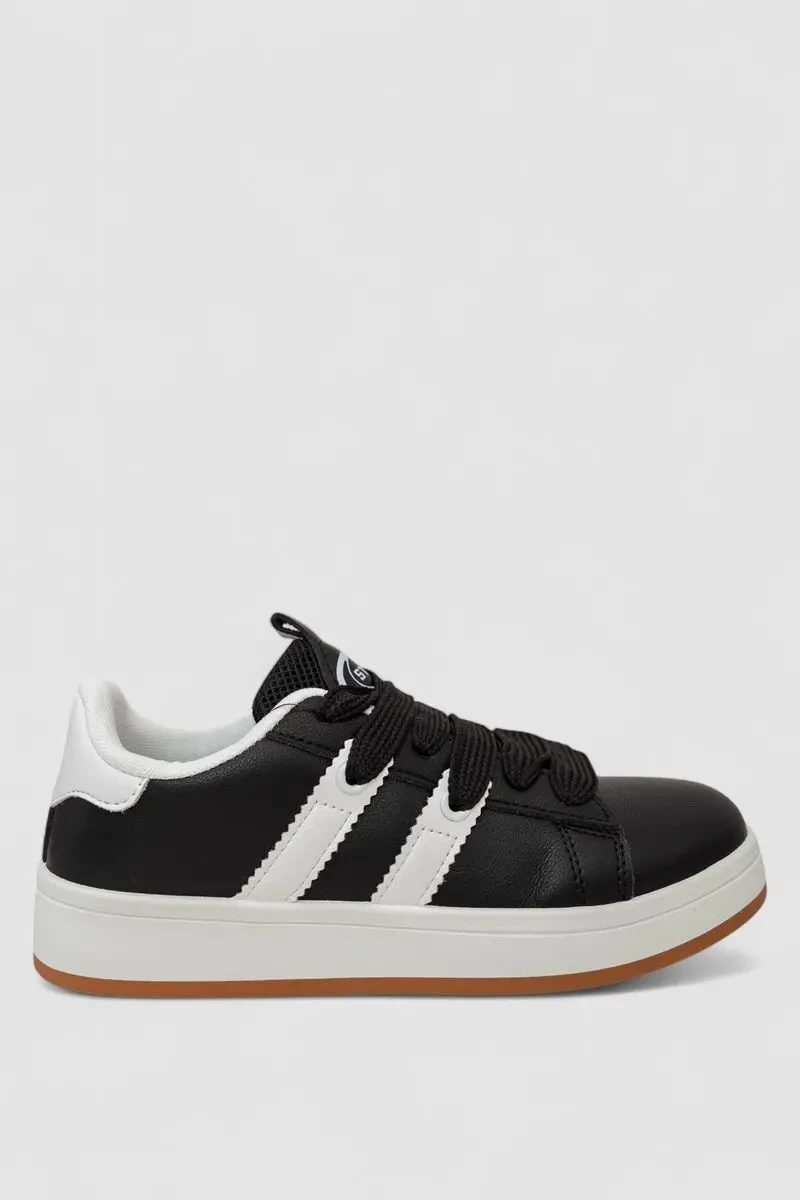 Кросівки жіночі шкіра, колір чорно-білий, 248RJH900-5