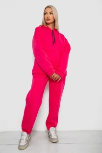 Спортивний костюм жіночий на флісі, колір малиновий, 238R5726