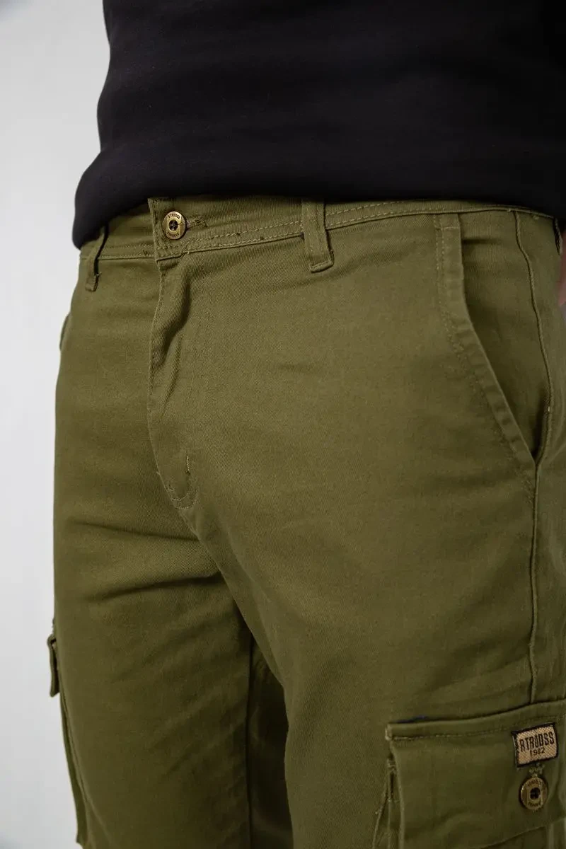 Джинси чоловічі демісезонні, колір хакі, 243R8083 6