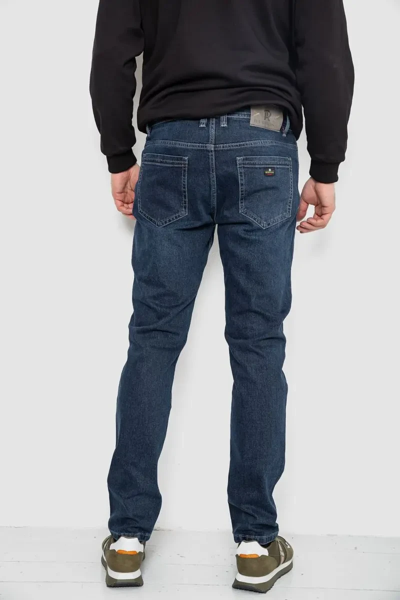 Джинси чоловічі демісезонні, колір темно-синій, 243R8689-4 4