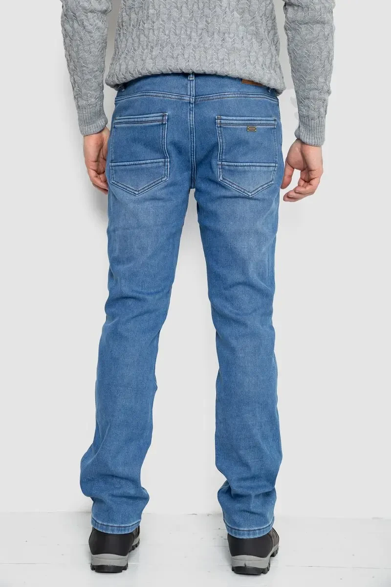 Джинси чоловічі на флісі, колір джинс, 254R2407 4