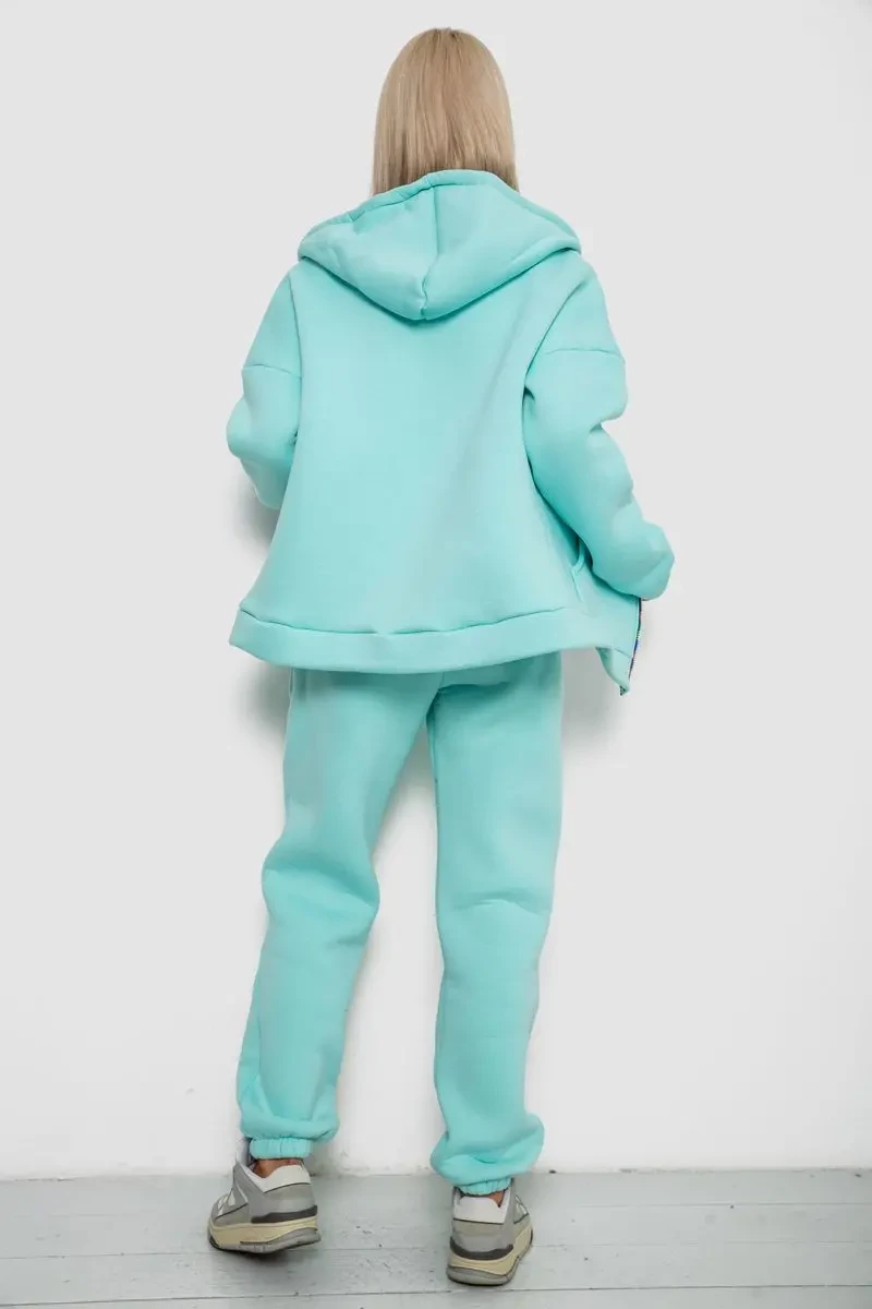 Спортивний костюм жіночий на флісі, колір м'ятний, 238R5715 4