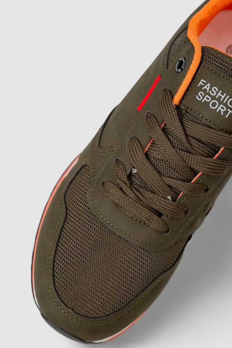 Кроссовки чоловічі, колір хакі, 244R7535 2