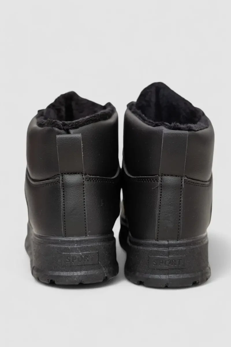 Кросівки жіночі зимові на хутрі, колір чорний, 248RMB13 4