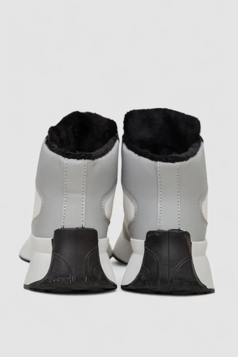 Кросівки жіночі зимові на хутрі, колір біло-сірий, 248RXM16-86 4