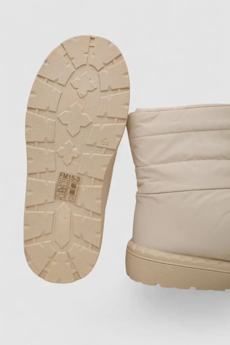 Дутики жіночі зимові на хутрі, колір бежевий, 248RFM15 6