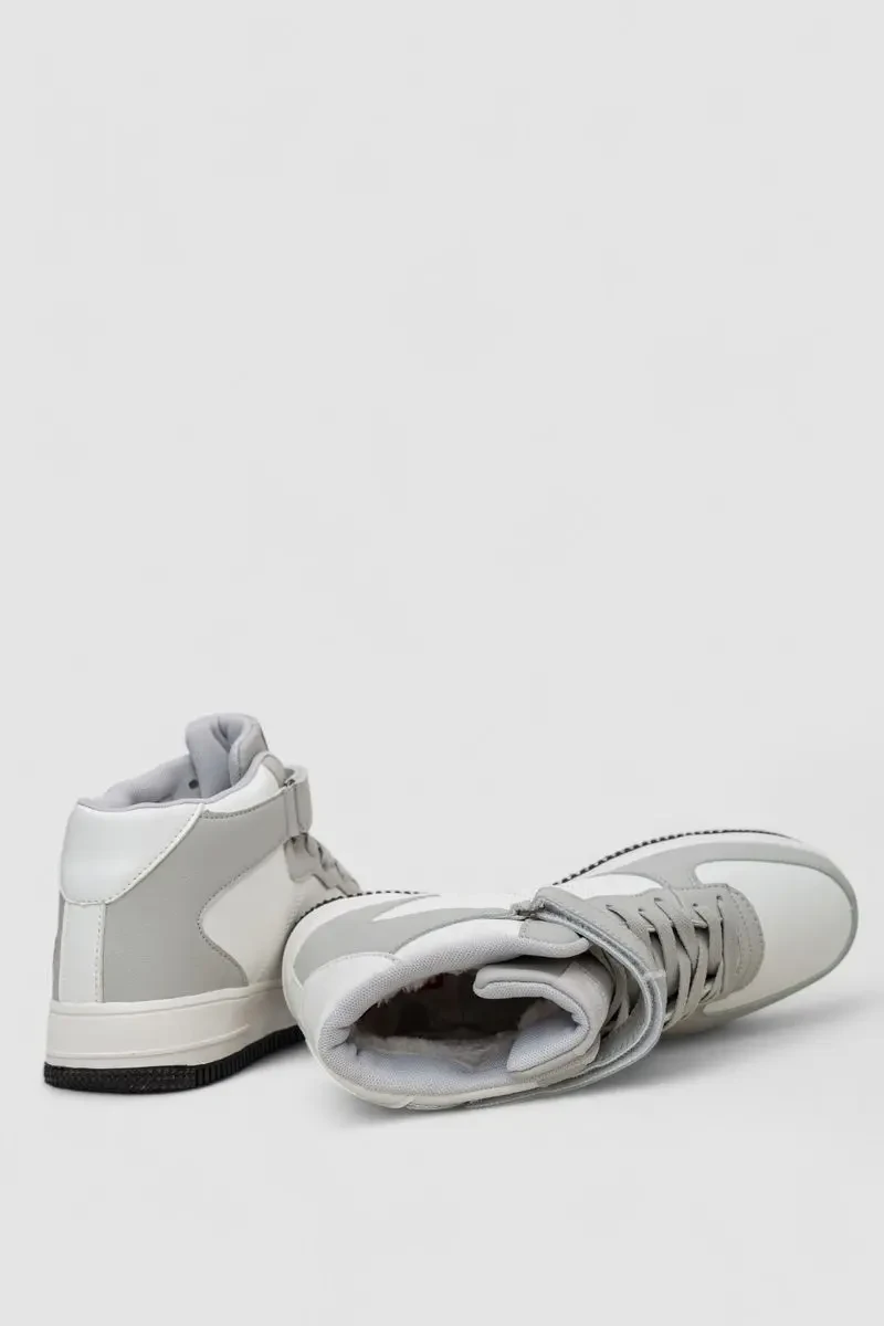 Кросівки чоловічі зимові на хутрі, колір біло-сірий, 248RCX630 5