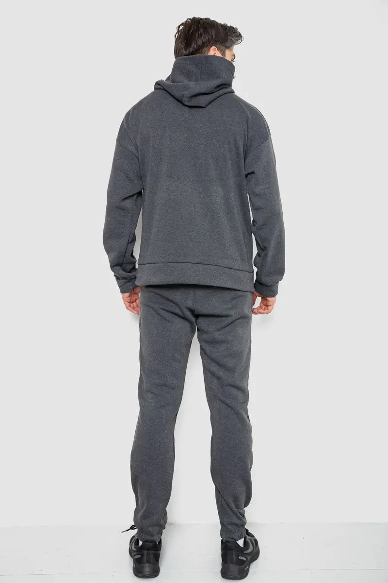 Спорт костюм чоловічий на флісі, колір темно-сірий, 177R235 4