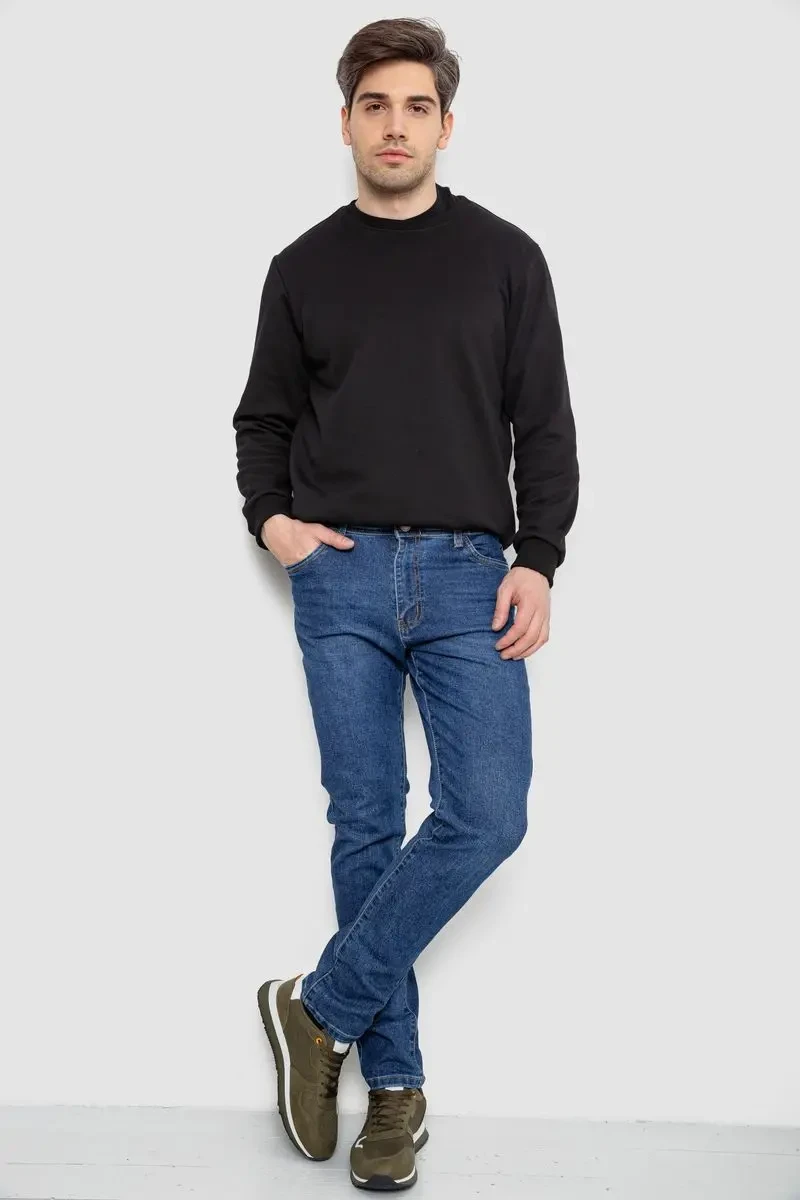 Джинси чоловічі демісезонні, колір синій, 243R8061 2