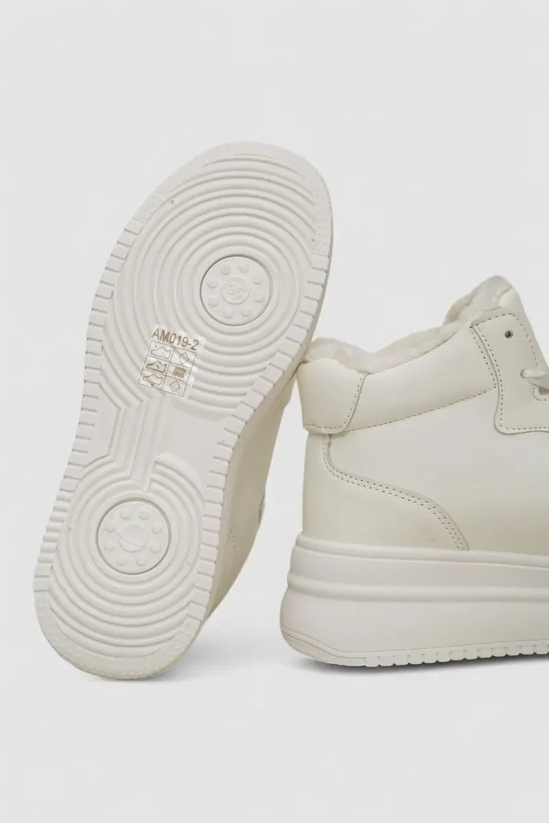 Кросівки жіночі зимові на хутрі, колір білий, 248RAM019 7