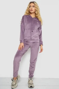 Спортивний костюм жіночий велюровий, колір світло-сливовий, 177R022-1