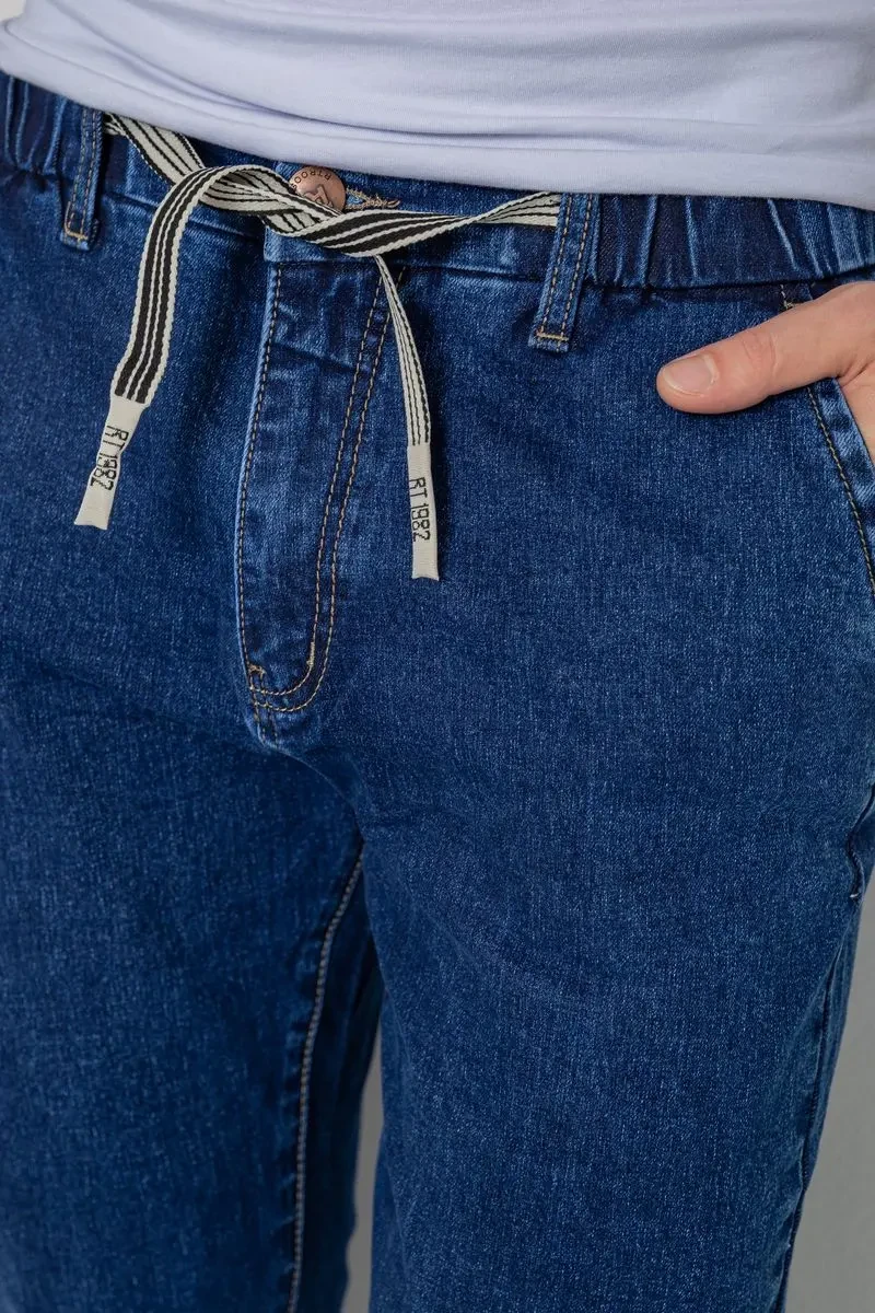 Джинси чоловічі на гумці, колір синій, 244R8063 6