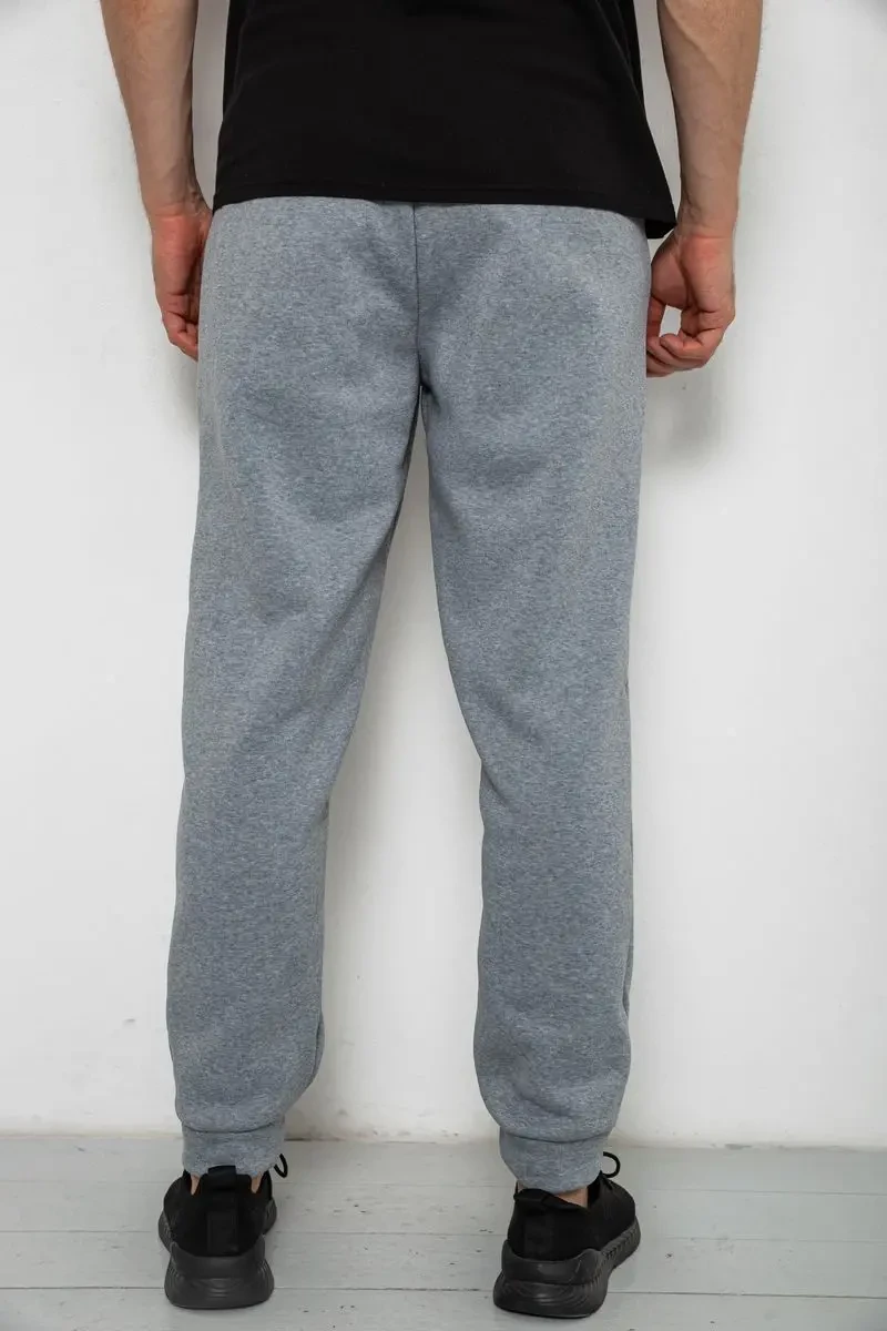 Спортивні штани чоловічі на флісі, колір сірий, 238R58641 4