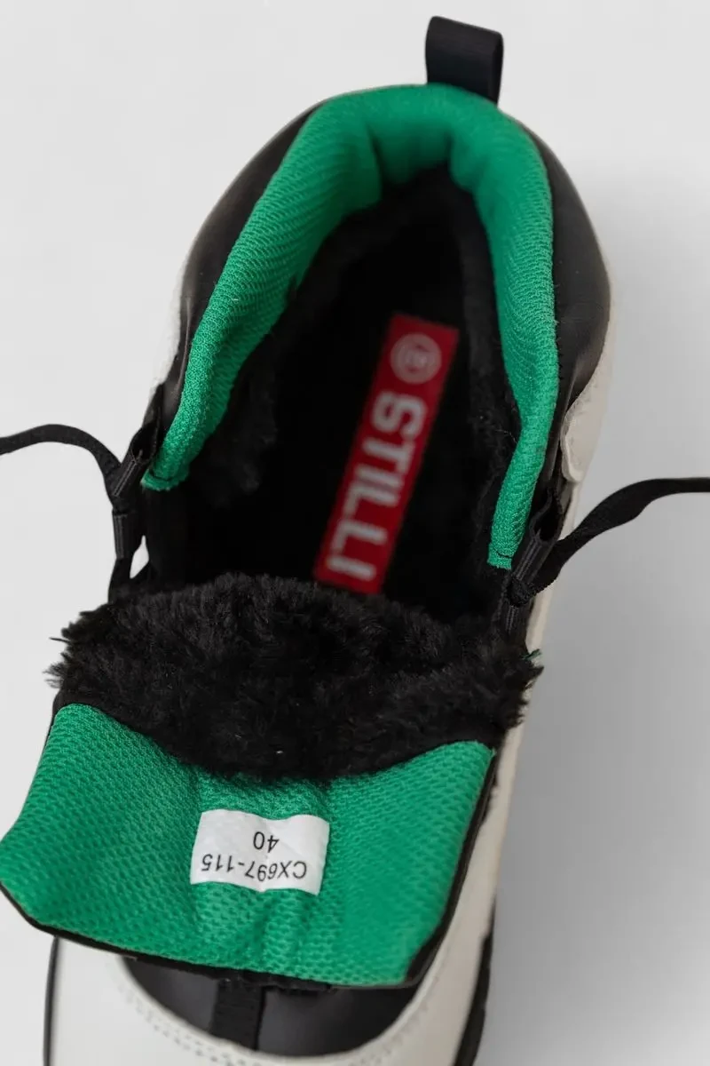 Черевики чоловічі зимові на хутрі, колір біло-зелений, 248RCX697 6