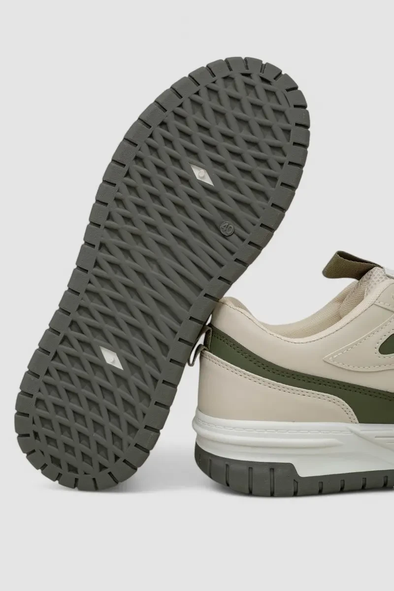 Кросівки чоловічі демісезонні, колір бежево-зелений, 243RHK110 5