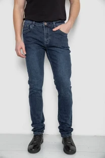 Джинси чоловічі демісезонні, колір темно-синій, 243R8689-5